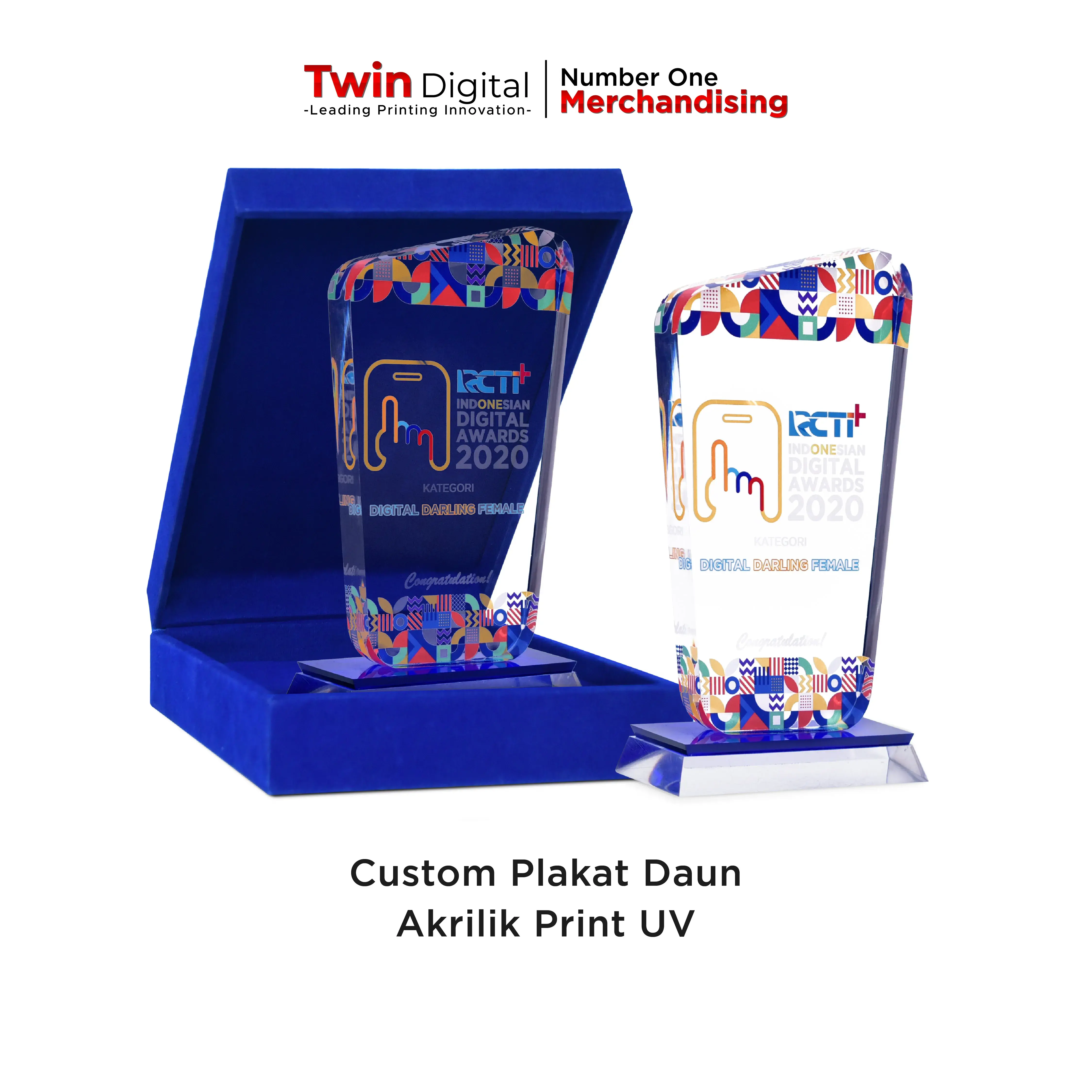 Custom Plakat Akrilik Daun Premium Kualitas Terbaik Twin Digital