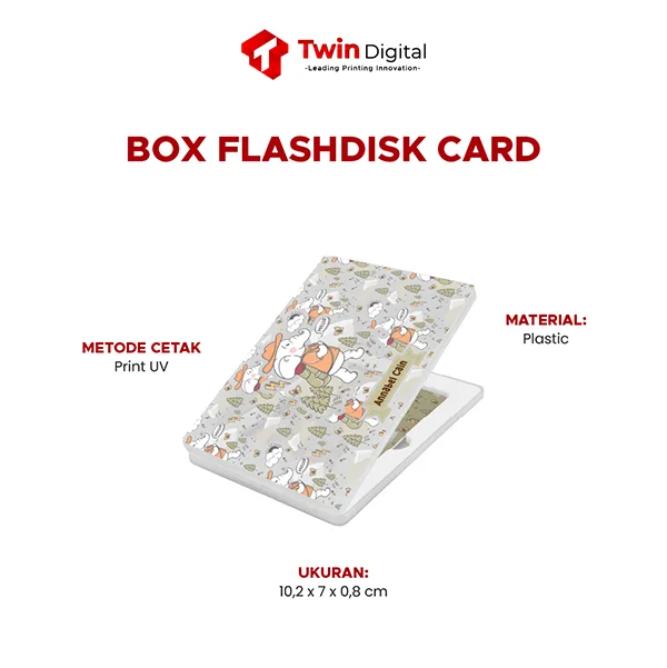flash disk case custom twin digital printing