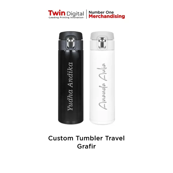 Tumbler Travel Custom Tumbler Grafir Stainless Steel Double Wall