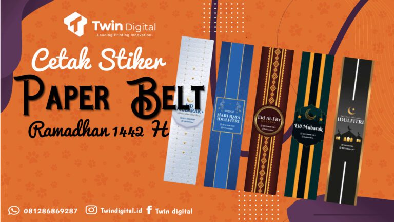 Best Product Cetak  Stiker  Paper Belt Label Box Ramadhan 