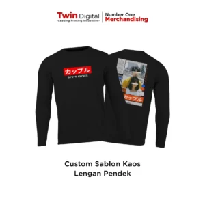 Kaos Lengan Panjang Custom Sablon Premium Cotton 24s