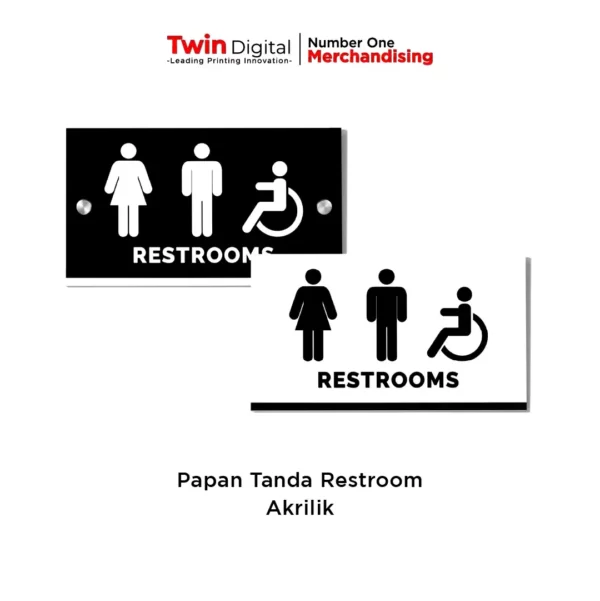 Jual Papan Tanda Istirahat / Restroom Sign Akrilik