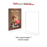 Tent Card Acrylic / Tent Card A4 / Tent Card A5 Holder - Twin Digital