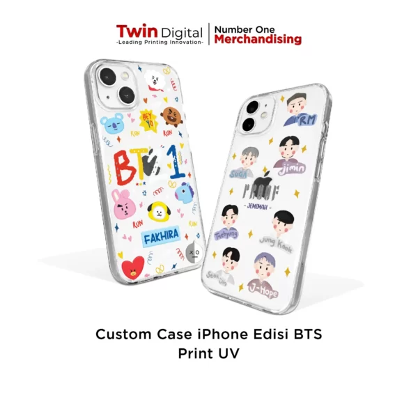 Case iPhone BTS Custom Print UV Berkualitas 100% - Twin Digital