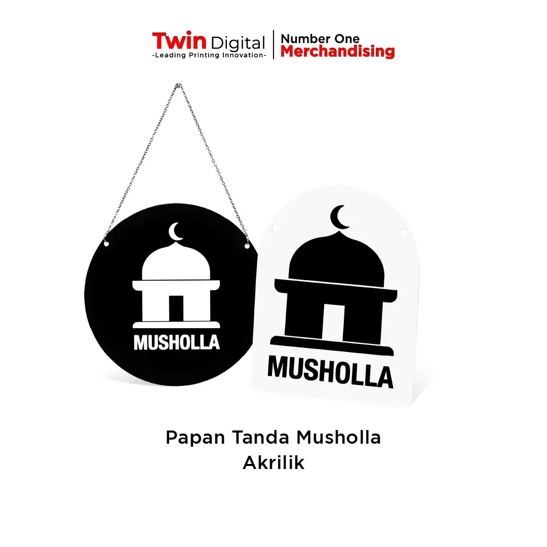 Jual Papan Tanda Mushola Mushola Sign Akrilik Twin Digital