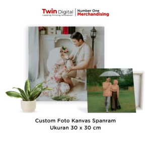 Cetak Kanvas Spanram Foto Kanvas Include Frame - Twin Digital