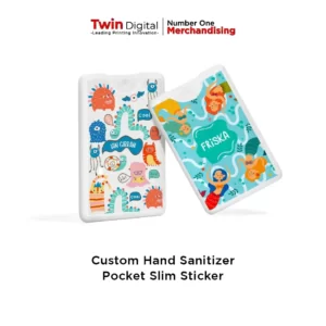 Hand Sanitizer Pocket Slim Custom Sticker Cute - Twin Digital