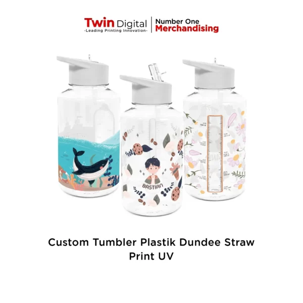 Tumbler Plastik Dundee Straw Custom Full Print UV - Twin Digital