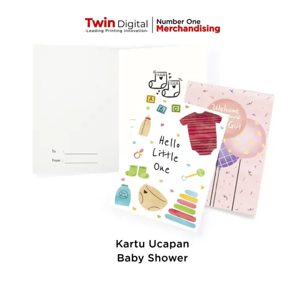 Kartu Ucapan Kelahiran Bayi / Baby Shower Greeting Card