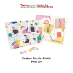 Custom Gambar Puzzle Akrilik Print UV