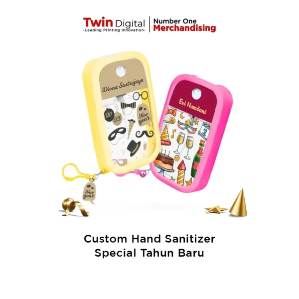 Custom Hand Sanitizer Spray Pocket Spesial Tahun Baru 2023