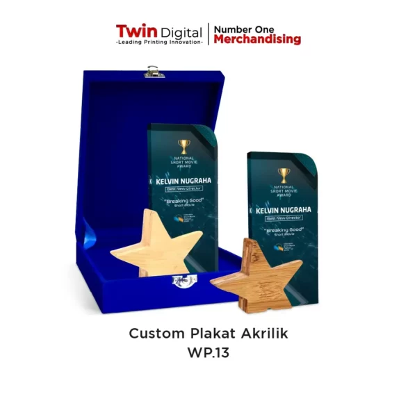Custom Plakat Kayu Polos Akrilik Premium Terbaik