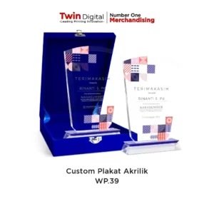 Custom Plakat Akrilik Daun Premium Desain Ekslusif - Twin Digital