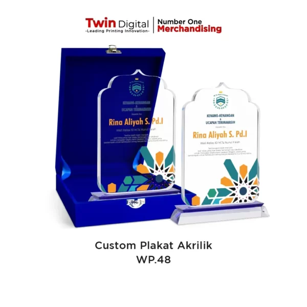 Jual Plakat dari Akrilik Premium Bebas Custom Model Terbaru 2023