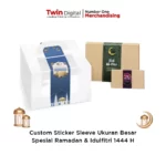 Sticker Packaging Box Custom Stiker Sleeve Spesial Lebaran 2023