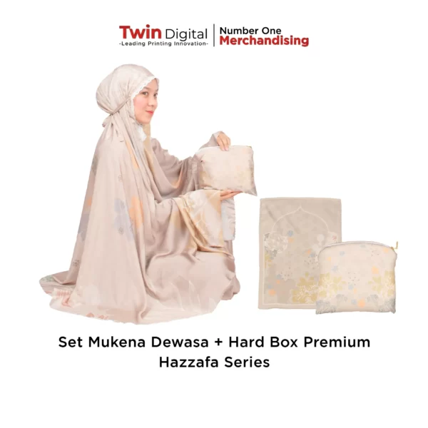 Mukena Traveling Premium Dewasa Hazzafa Series + Box