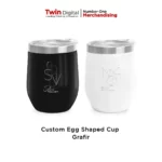 Jual Egg Shaped Mug Cup Grafir Custom 350 Ml - Twin Digital