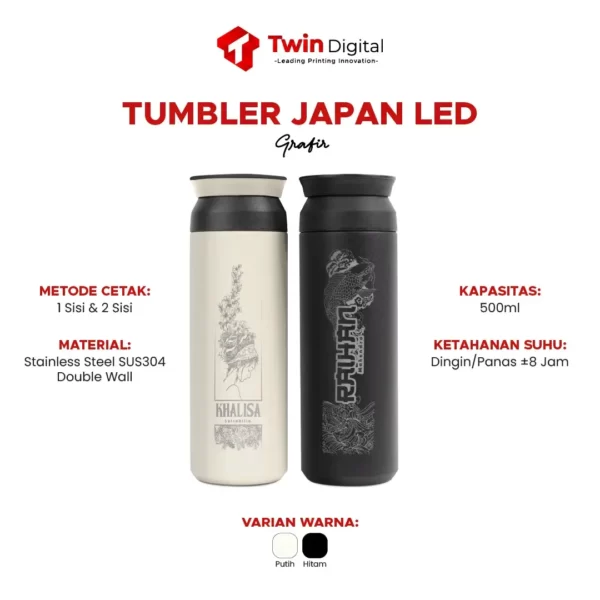 Custom Tumbler Japan Led Grafir Super Kawaii Twin Digital