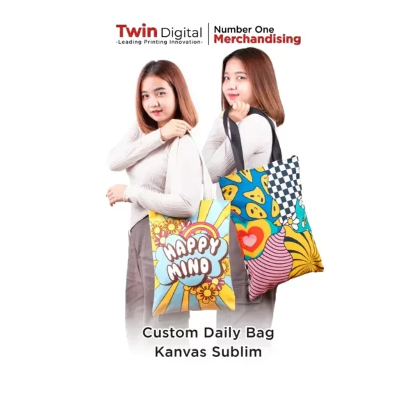 Custom Daily Bag Kanvas Sublim