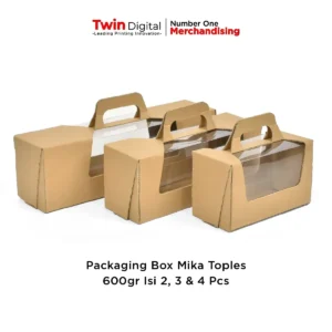 Custom Corrugated Box Mika Packaging Toples 600gr