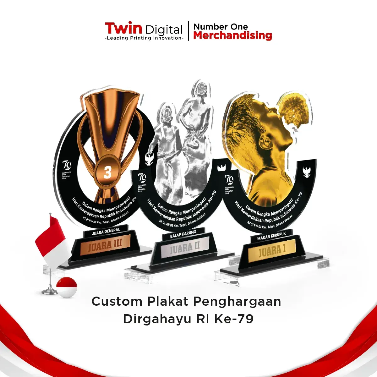 Plakat Juara Lomba 17 Agustus Berkualitas Termurah - Twin Digital