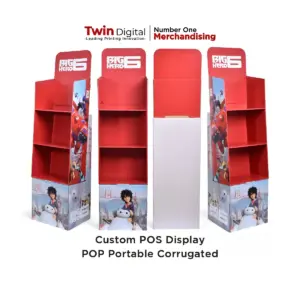 Custom POS Display POP Portable Corrugated